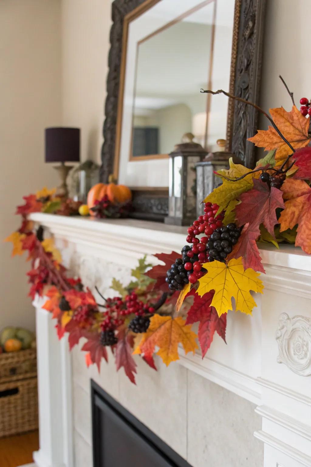 A delightful strip adding flow and charm to the mantel.