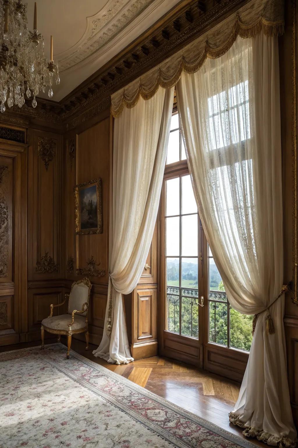 The elegance of your window is enhanced by cornice molding.