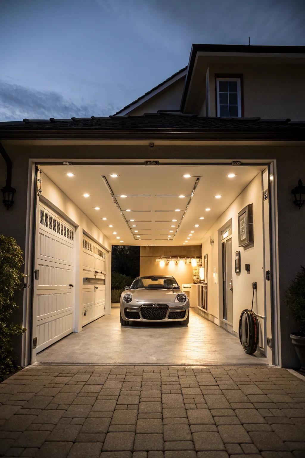 With modern lighting solutions, you can make your garage brighter.