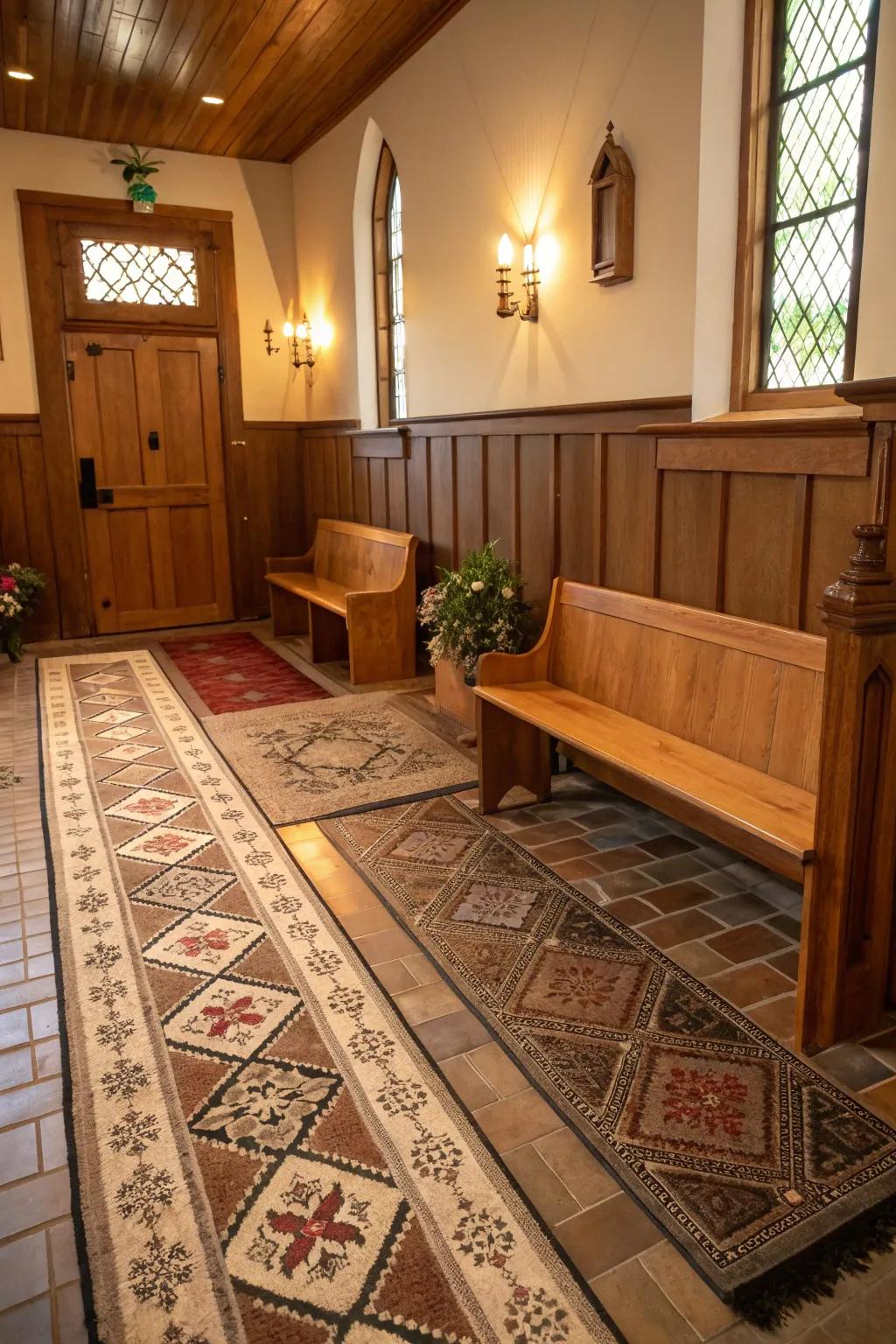 An agreeable fusion of textures for an inviting atmosphere.