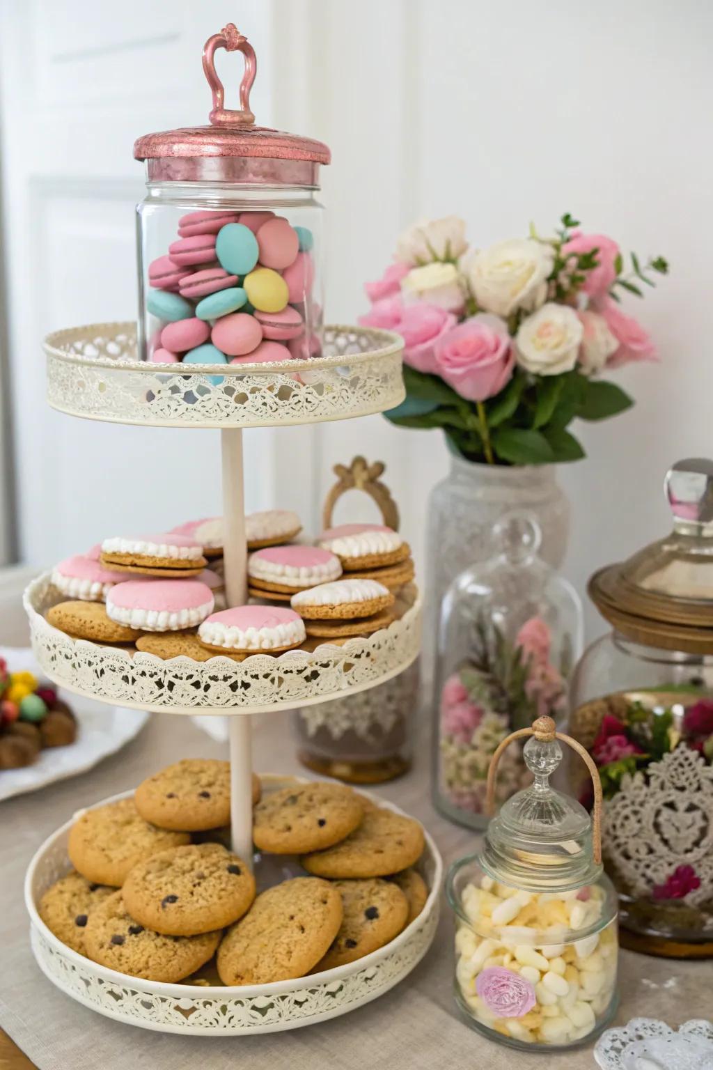 Unique cookie presentation that creates an impression through style and flavor.