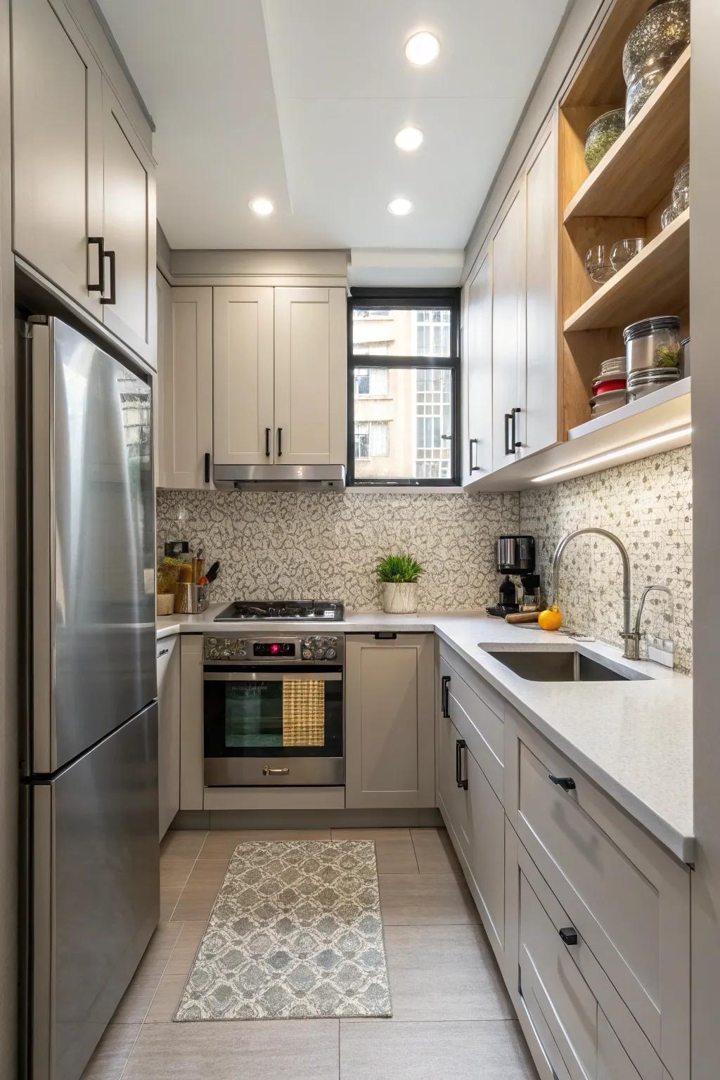 Optimize your cooking area space with a smart layout.