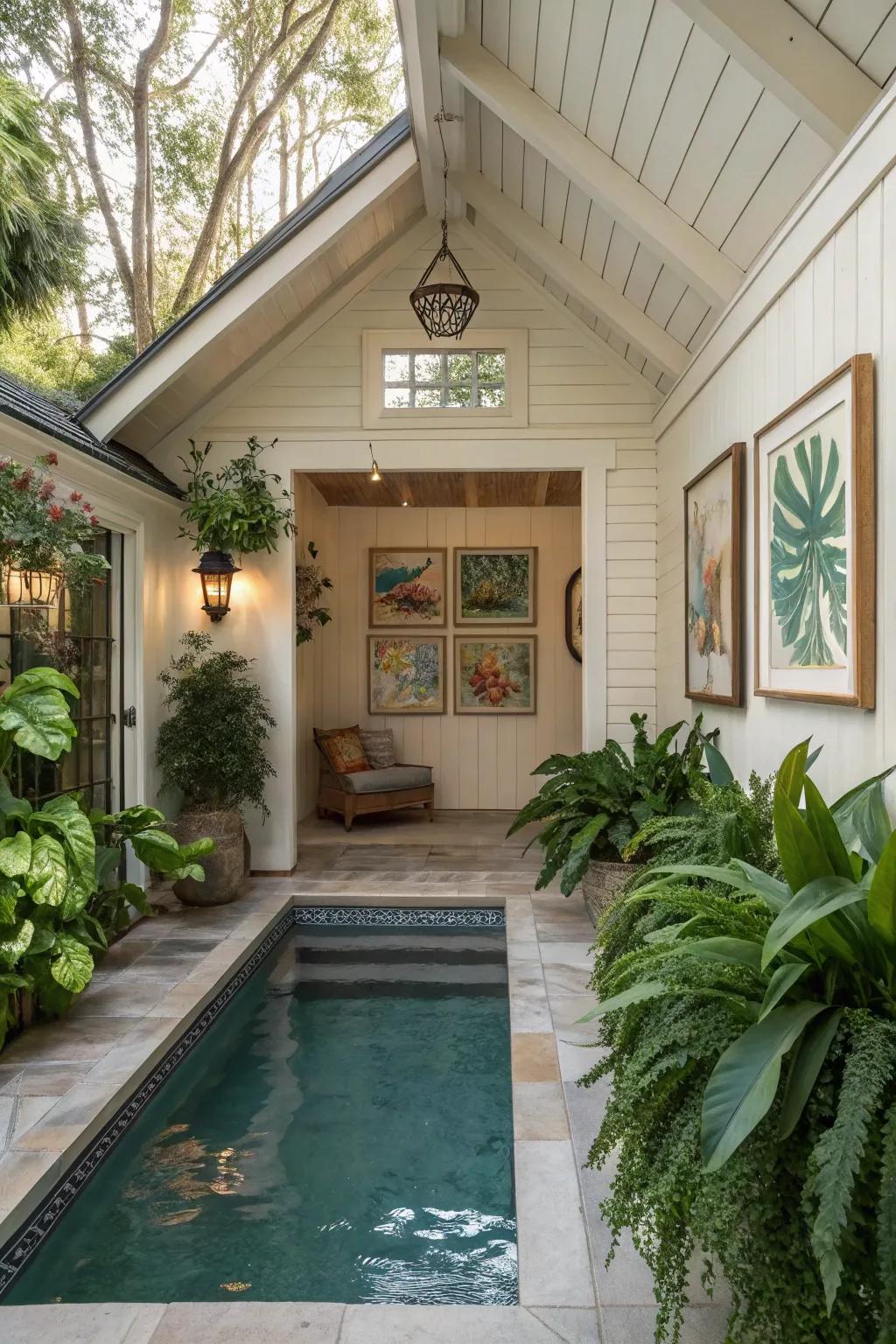 Warmth and individuality through decorative stylish additions.