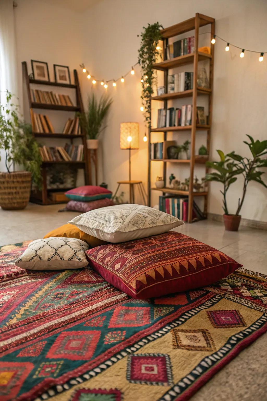 Fabrics add character and warmth.