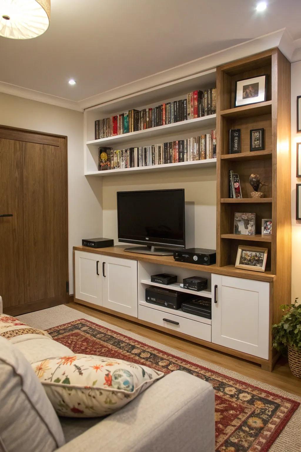 Entertainment units blend storage with style seamlessly.
