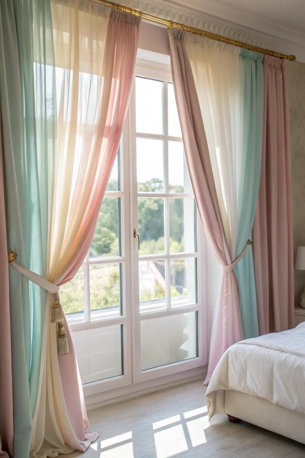 Refined drapes introduce privacy and luxury to your bedroom.