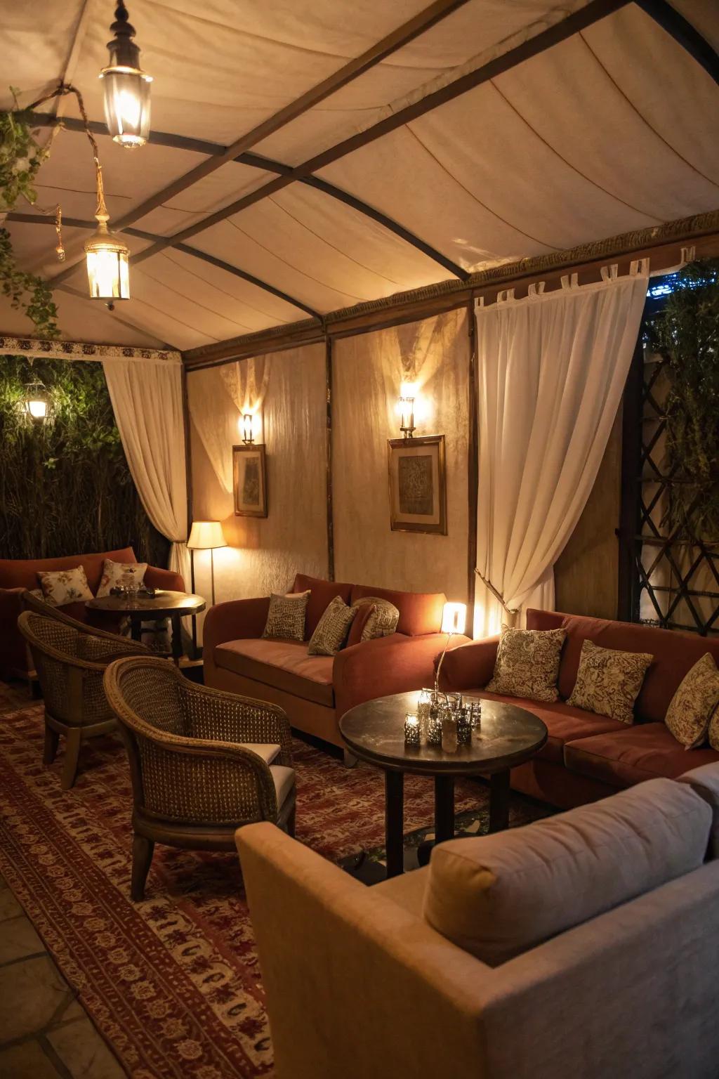 Establish secluded corners that provide charm and privacy.