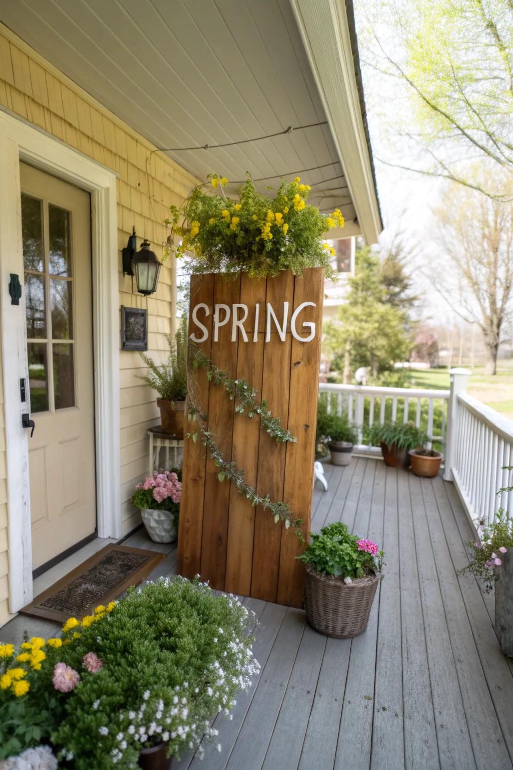 A seasonal emblem introduces a bespoke and inviting element to your veranda.
