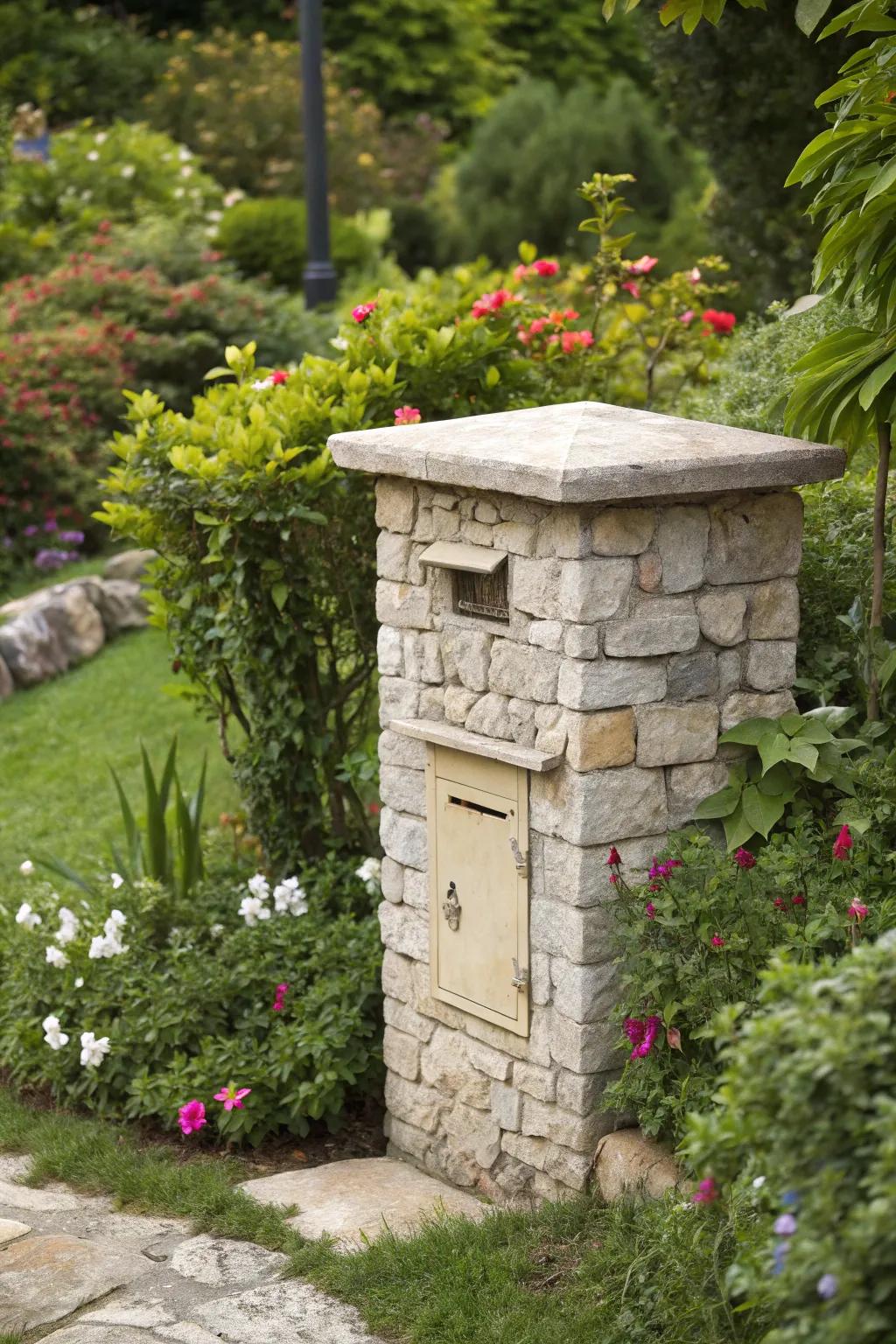Eco-conscious stone selections blend naturally with their environment.