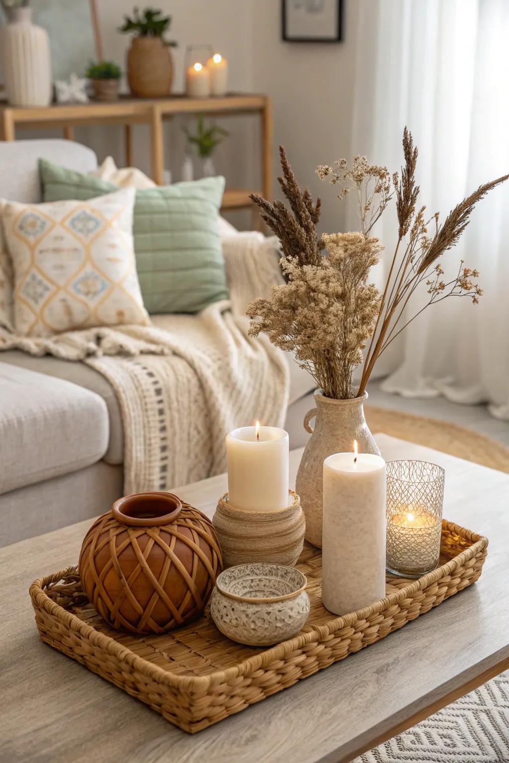 Neutral shades offer a calming and harmonious backdrop.
