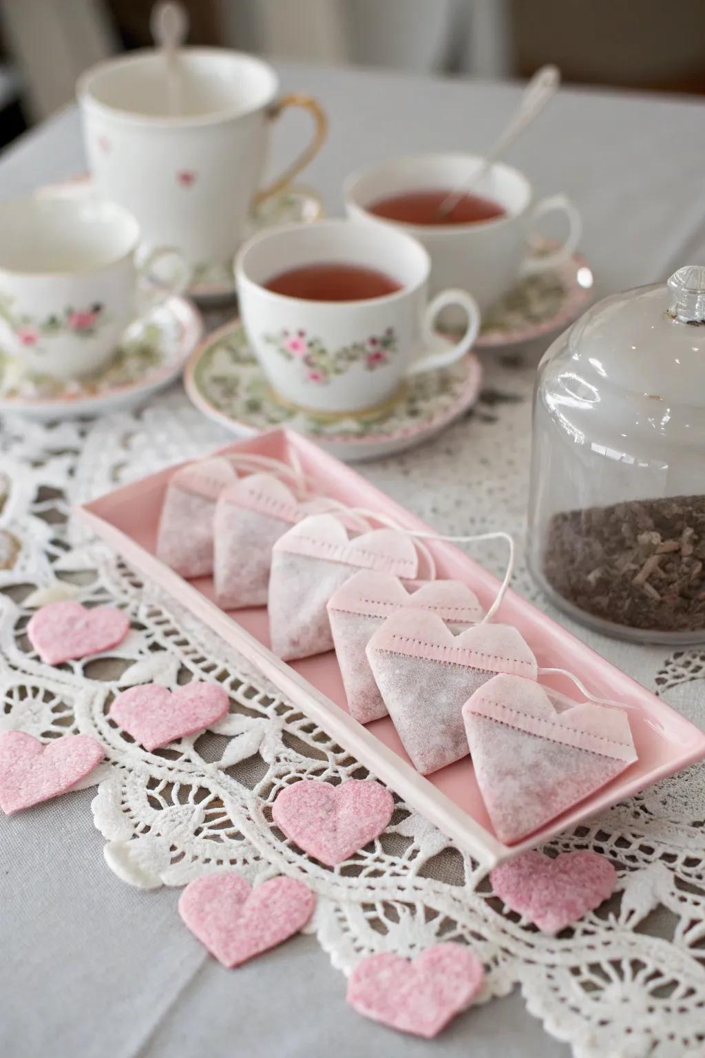 Heart-shaped tea saucers are a delightful and functional present.