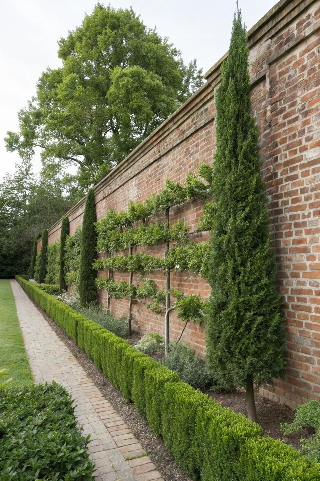 Espalier Arborvitae for an extraordinary vertical garden accent.