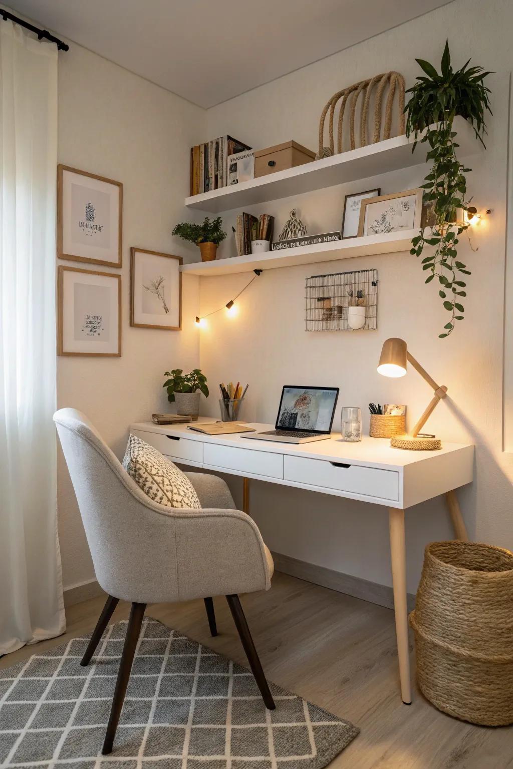 Neutral colors create a peaceful and open feeling.
