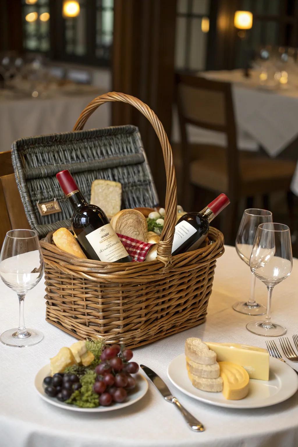 A refined wine container for connoisseurs.