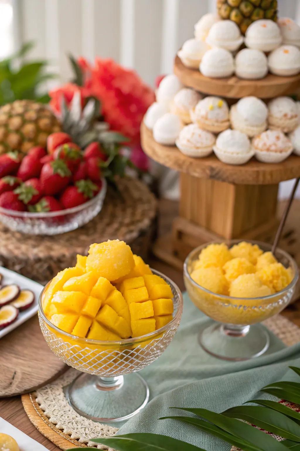 Exotic sweets to delight your attendees.