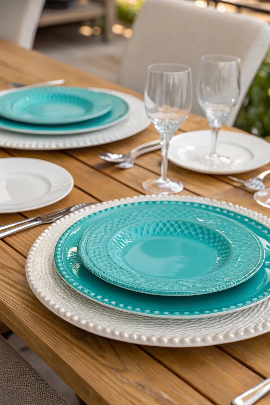 Placement plates introduce depth and sophistication to your table setting.
