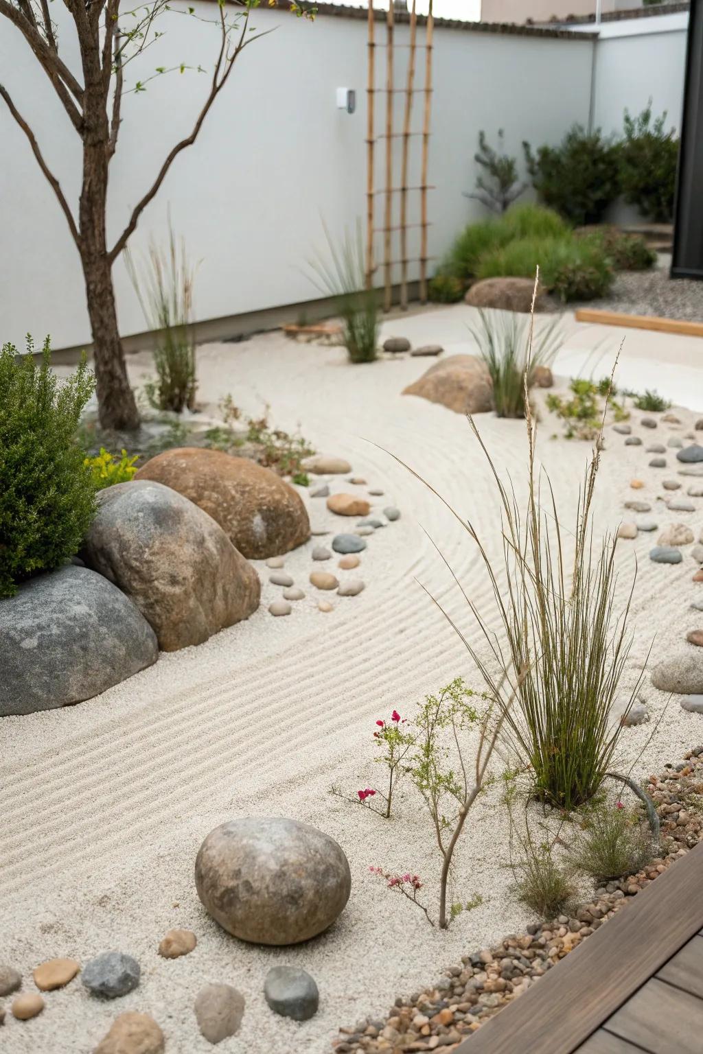Embrace simplicity through a pared-down garden layout.