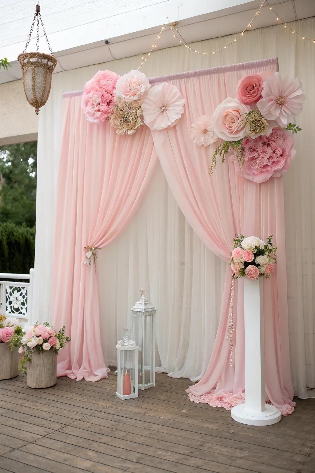 A dreamy romantic background with soft colors.