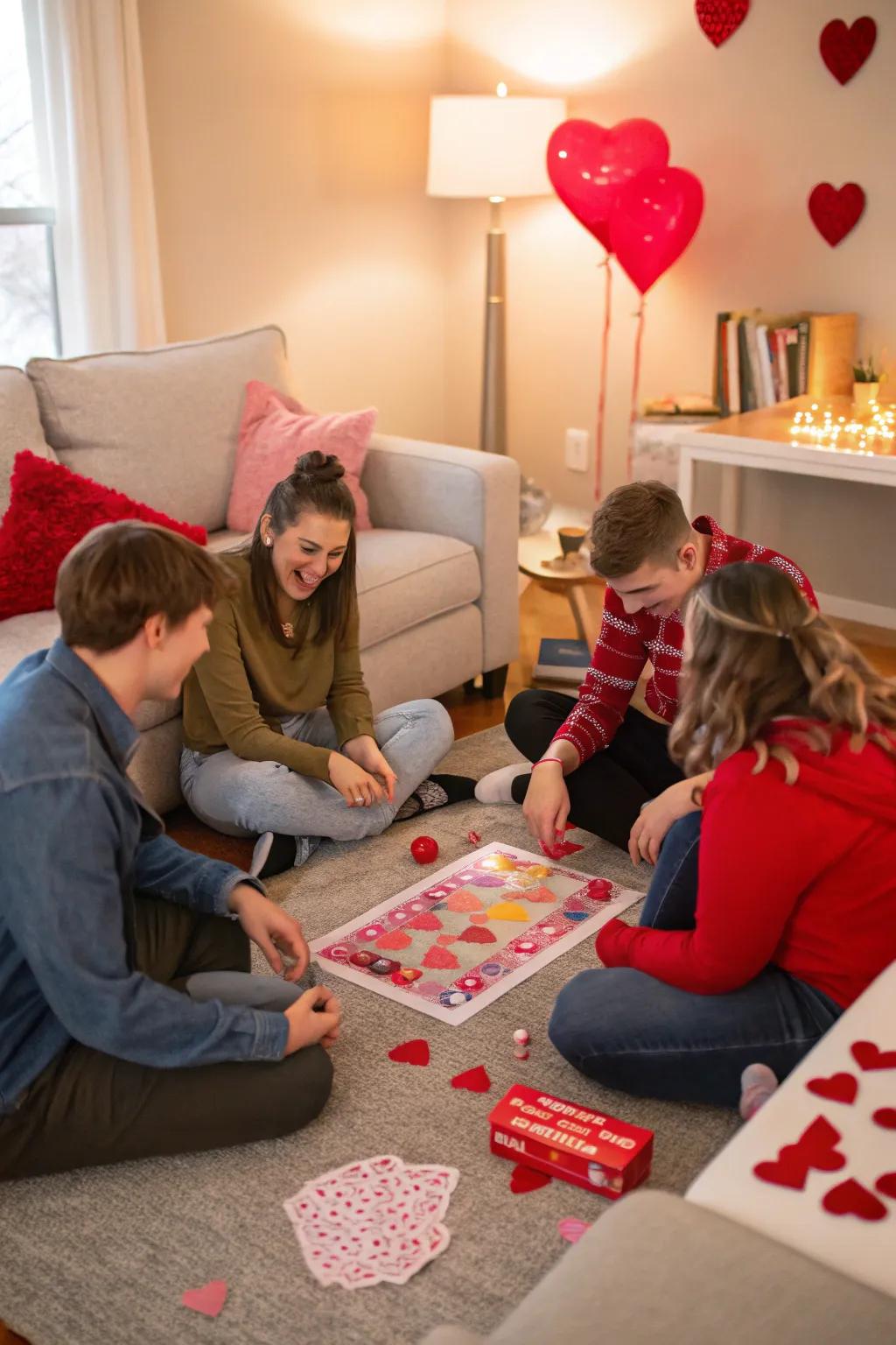 Activities bring joy and amusement to your Valentine's gathering.