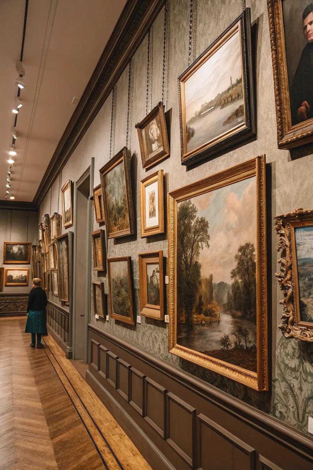 Period artwork narrates enduring stories.