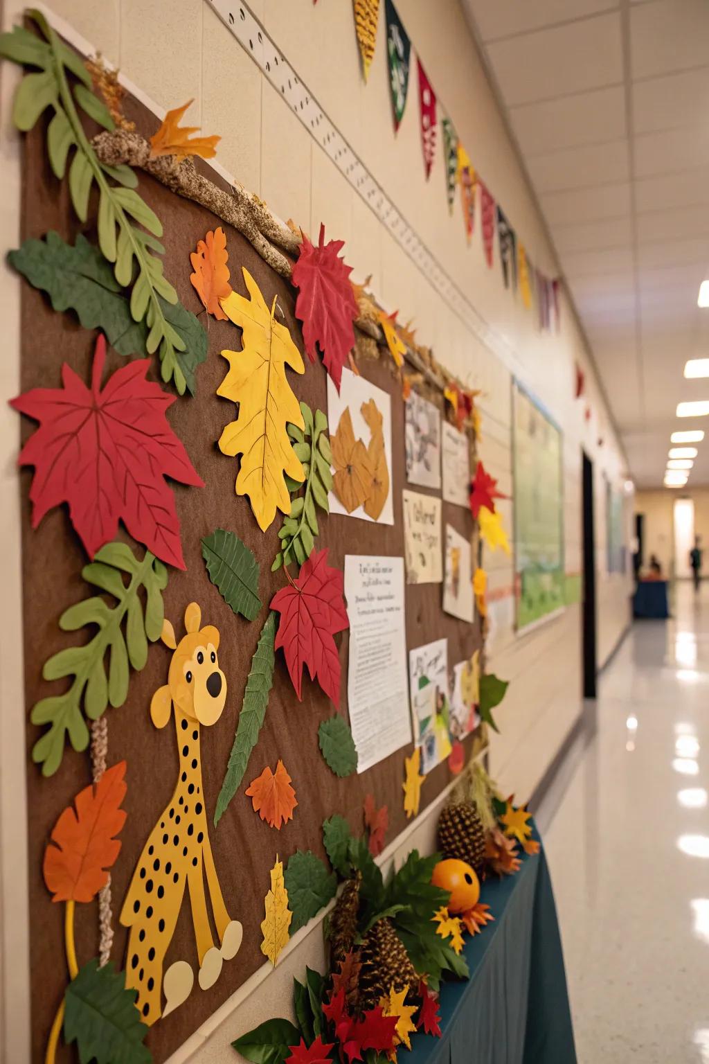 A nature-themed board to attach learners to the charm of the outside world.