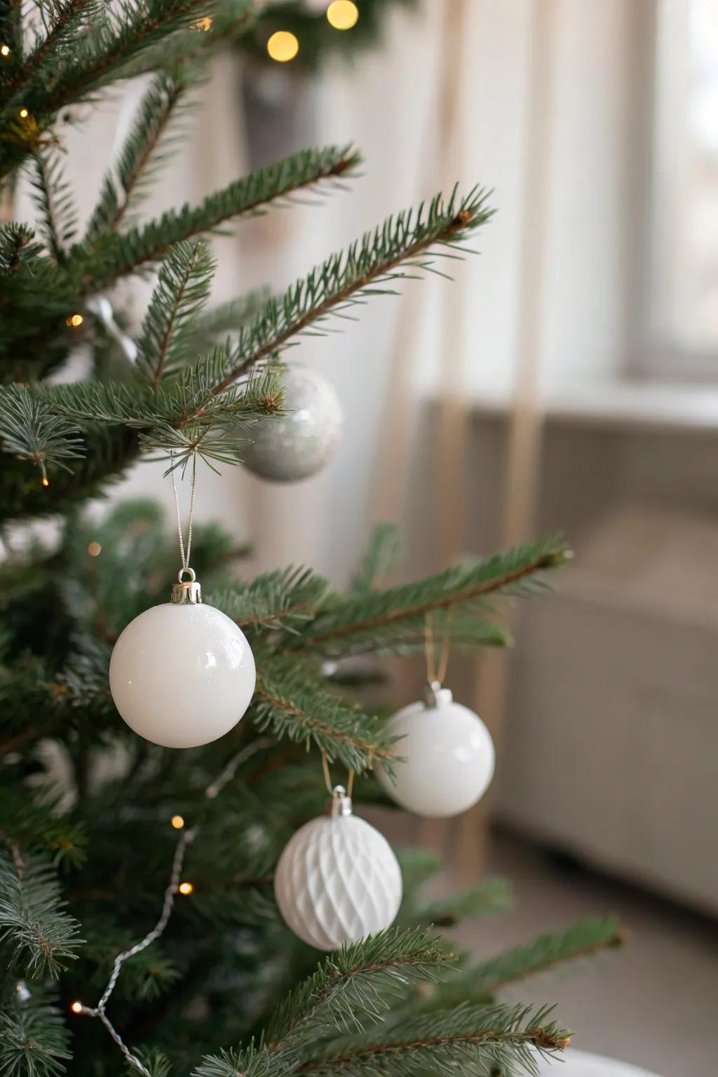 Embrace the charm of simplicity with minimalist ornaments.