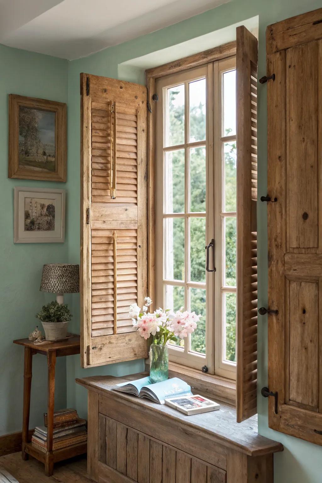 Achieve farmhouse charm with country window panels.