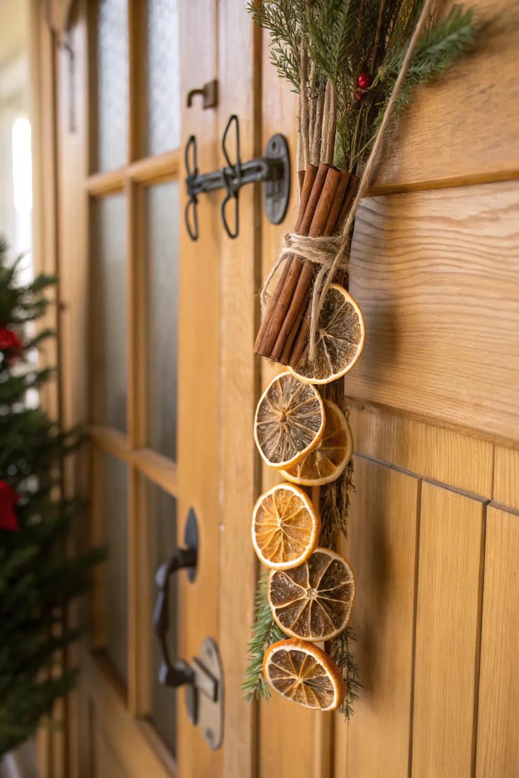Dried citrus contributes a fragrant and distinctive feature.