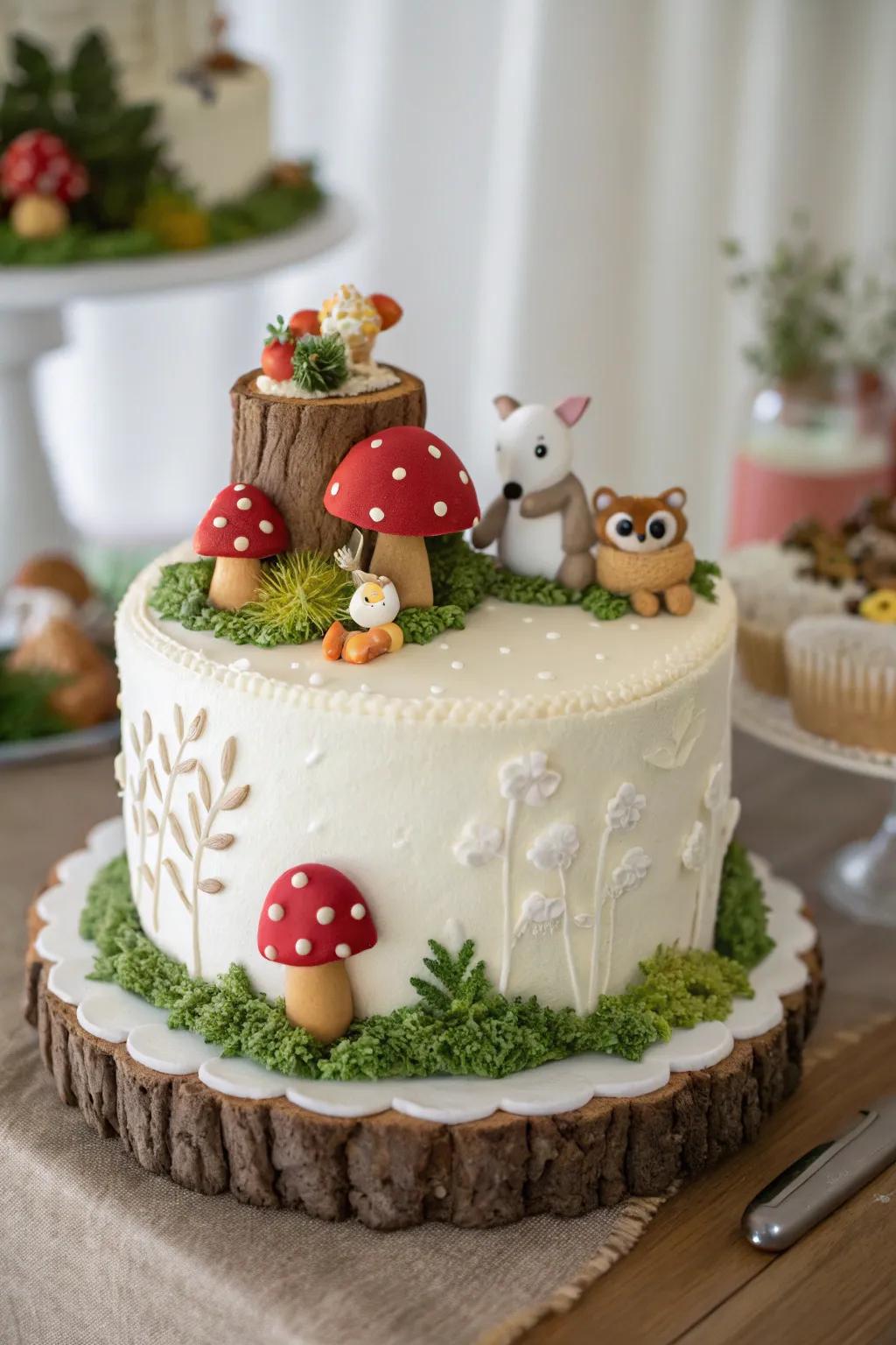 A forest cake that&rsquo;s almost too adorable to eat.