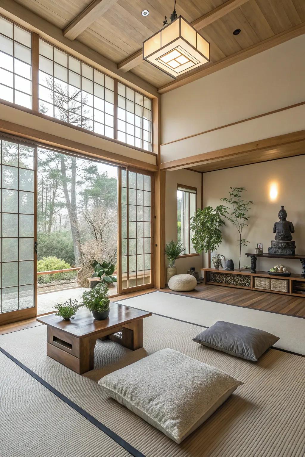 Open spaces evoke freedom and relaxation.