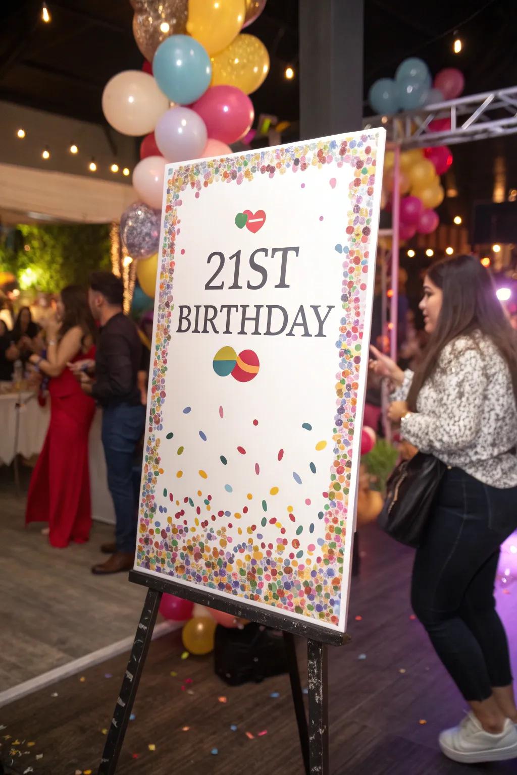 Confetti patterns inject a playful, celebratory vibe.