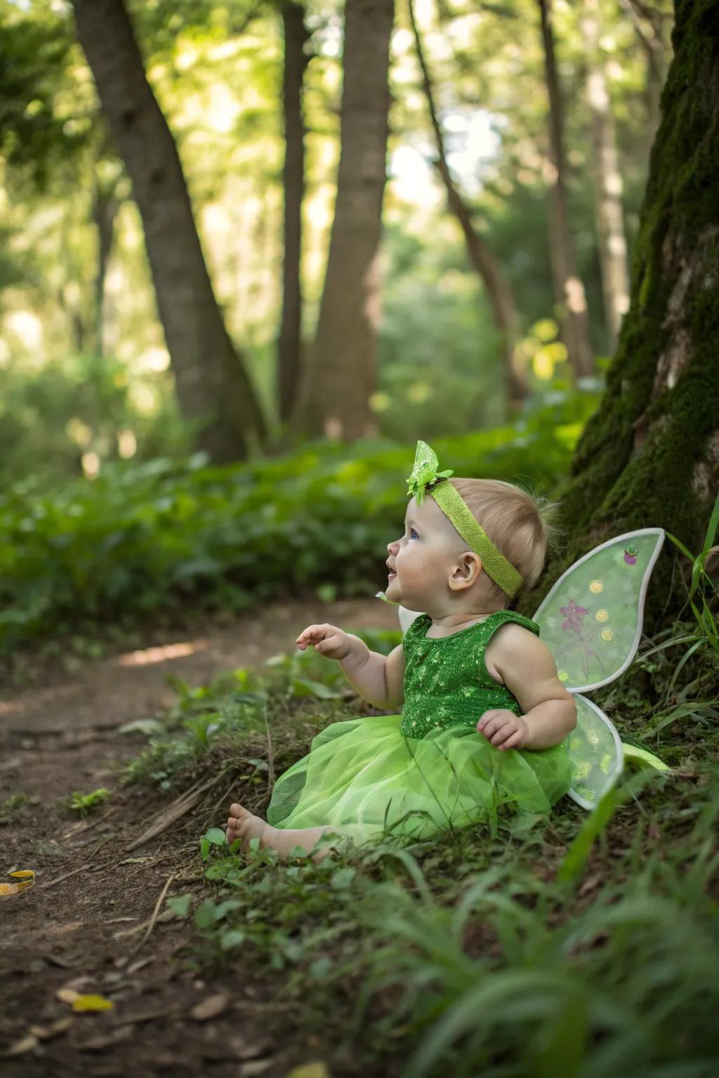 Enchanting Tinkerbell costume for a magical Halloween.