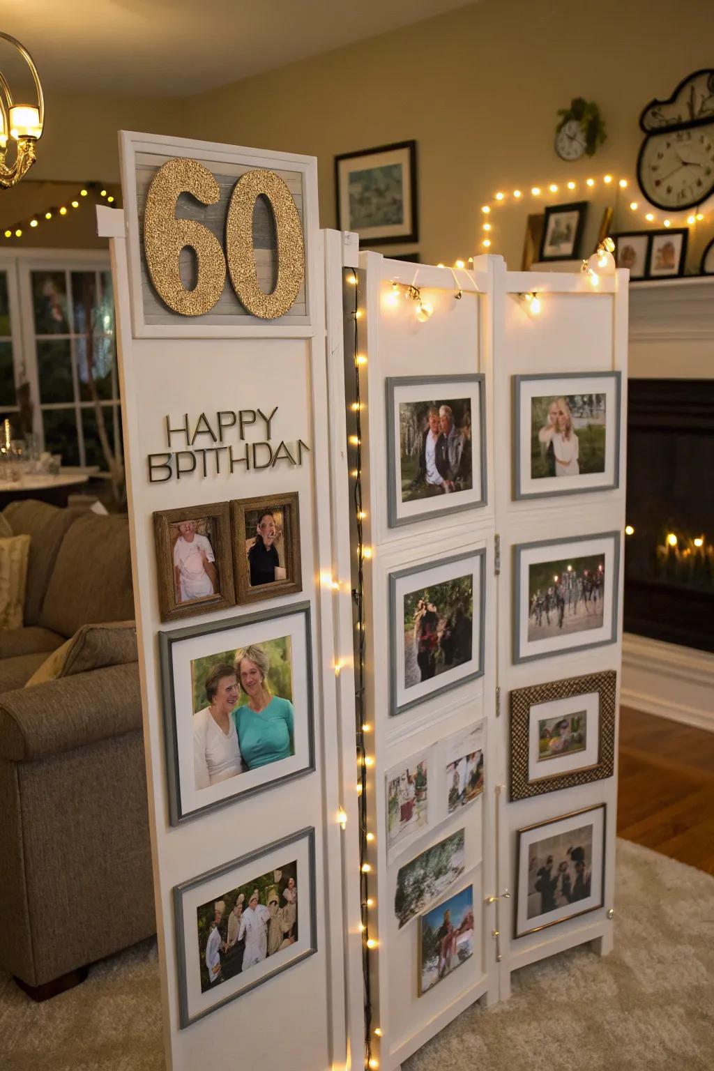 Reflect with a photo memory display.