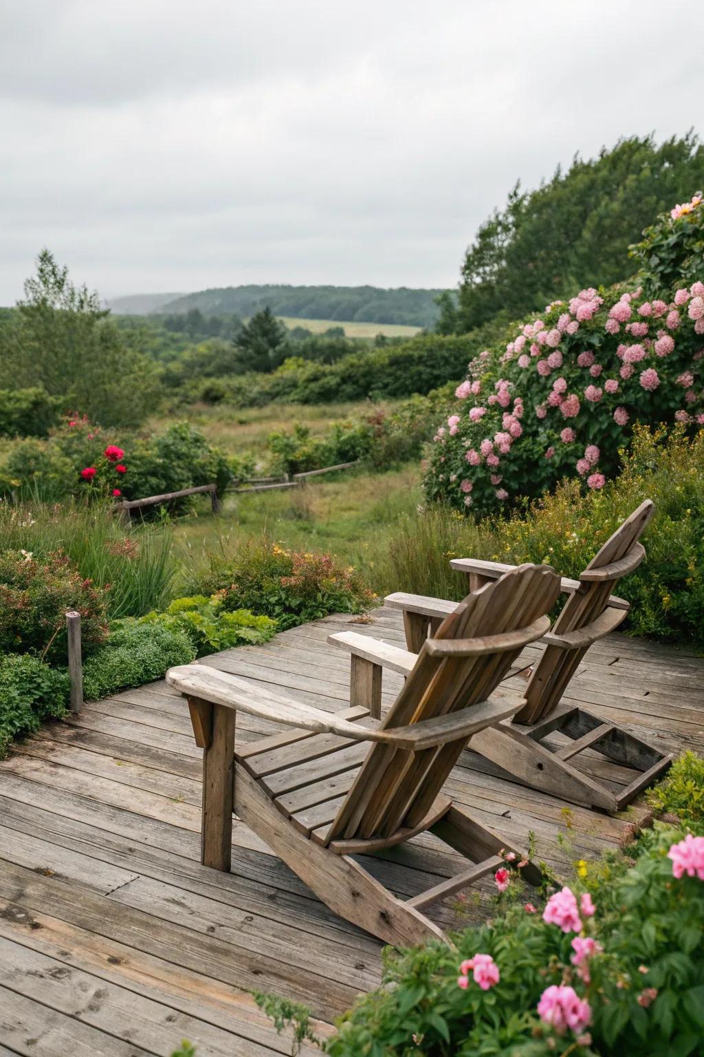 All-natural wood coatings for rustic charm.