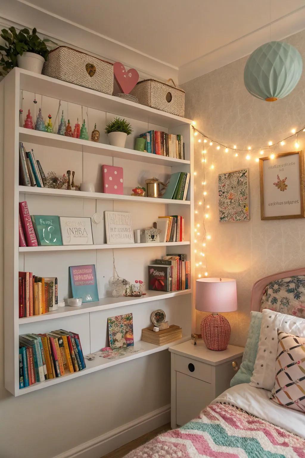 Racks merging panache with efficient storage solutions.