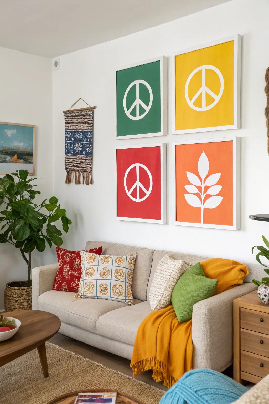 Bright backdrops to put a spotlight on your symbols