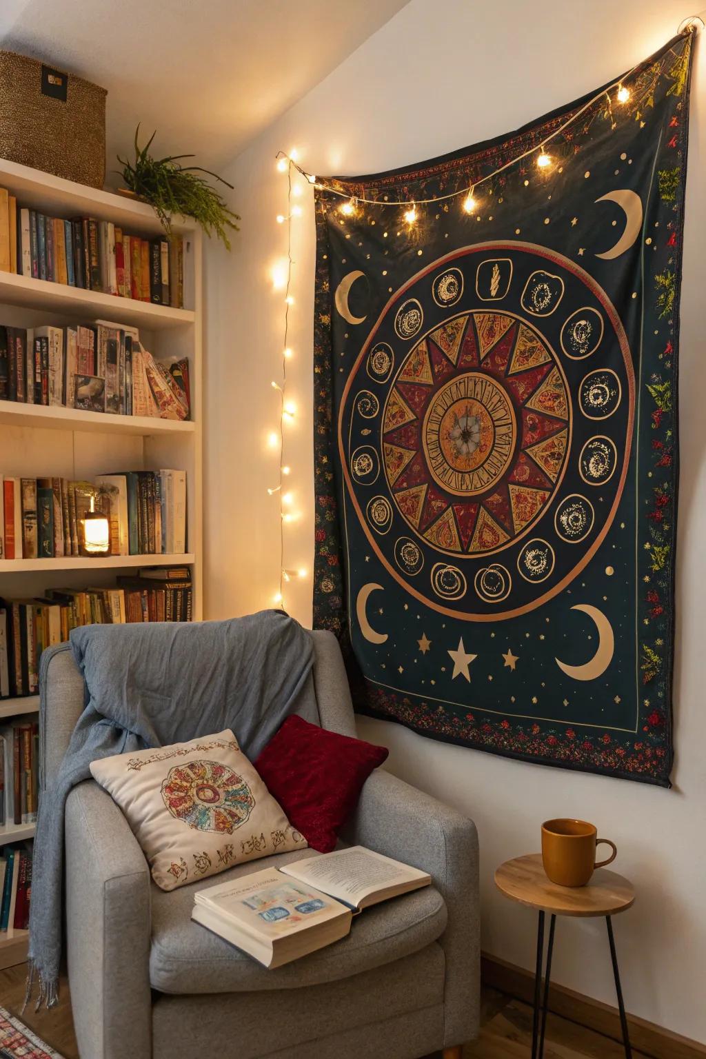 Astrological tapestries capture the wonder of the stars.