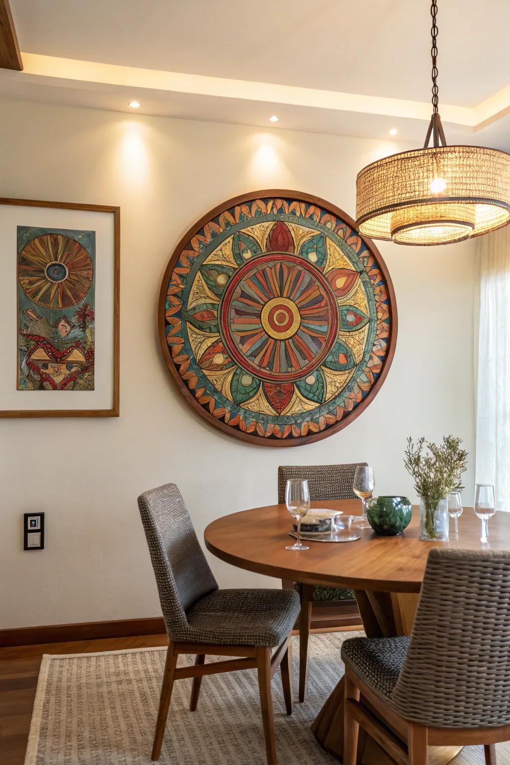 Loop drawing attention with a circular arrangement.