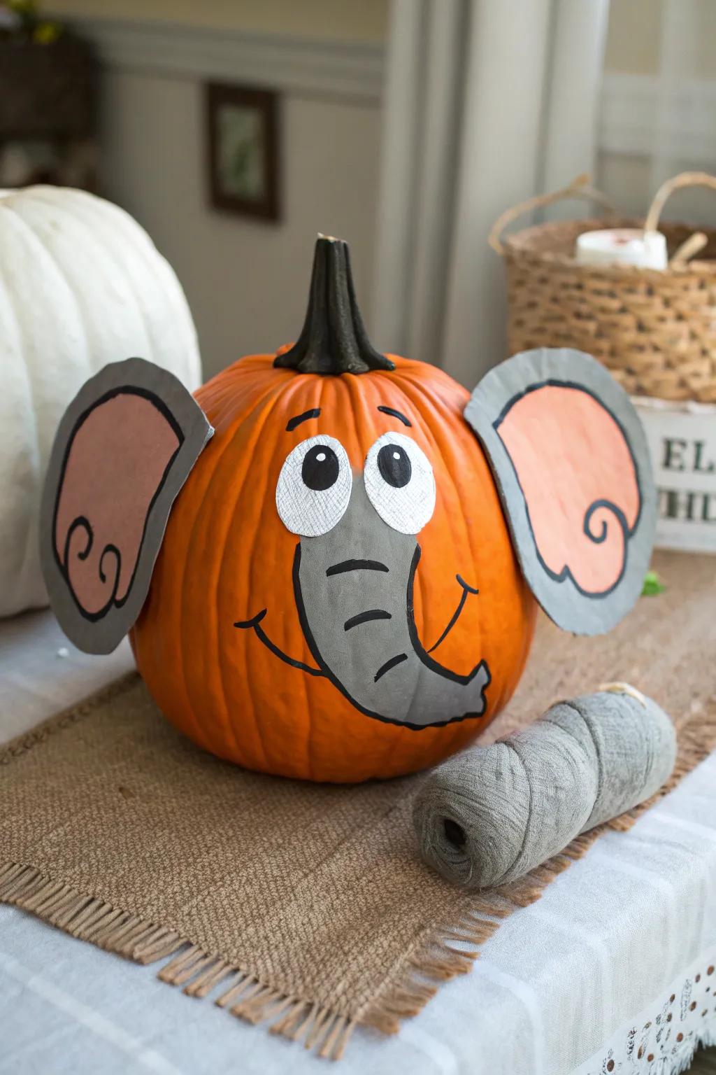 Creature themed gourds infuse a playful inflection into your embellishments.