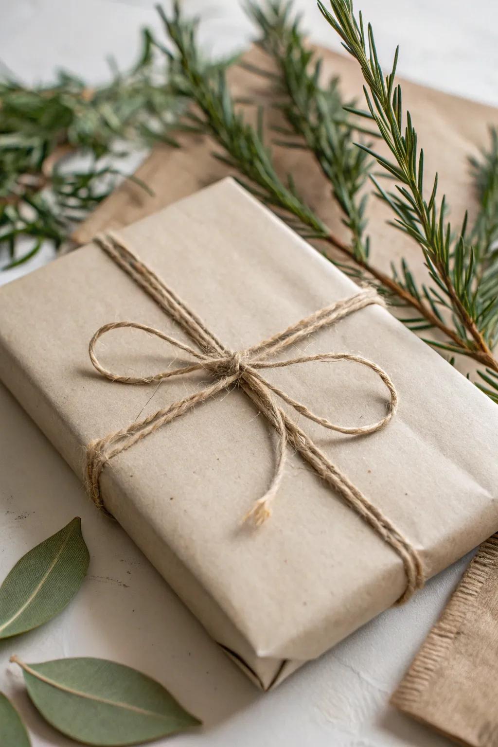 An eco-consciously wrapped gift, uniting sustainability with undeniable style.