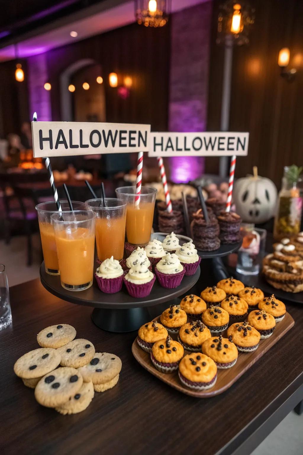 Elevate your celebration with innovatively themed snacks and drinks.