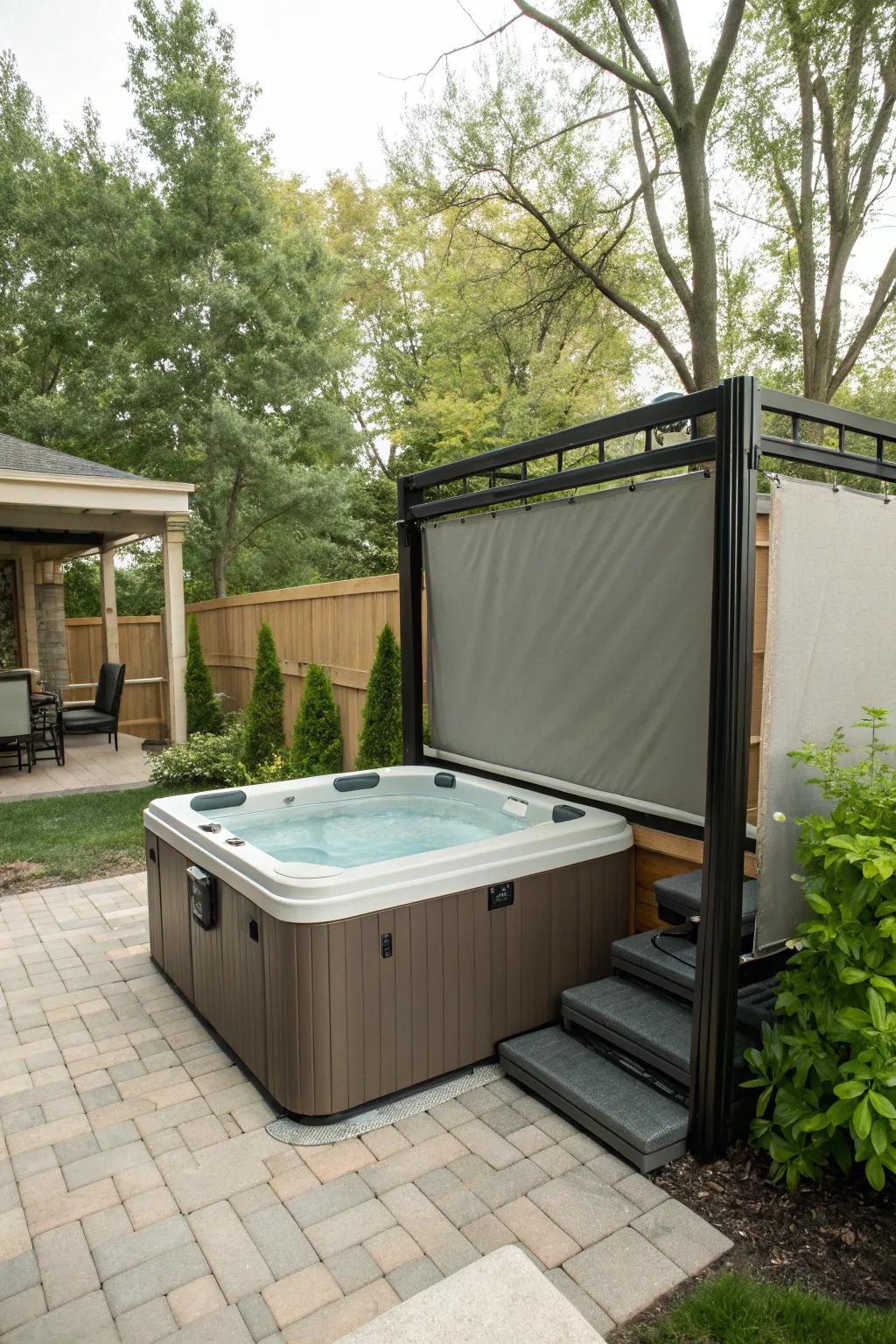 Pull-down screens provide flexible privacy solutions for changing needs.