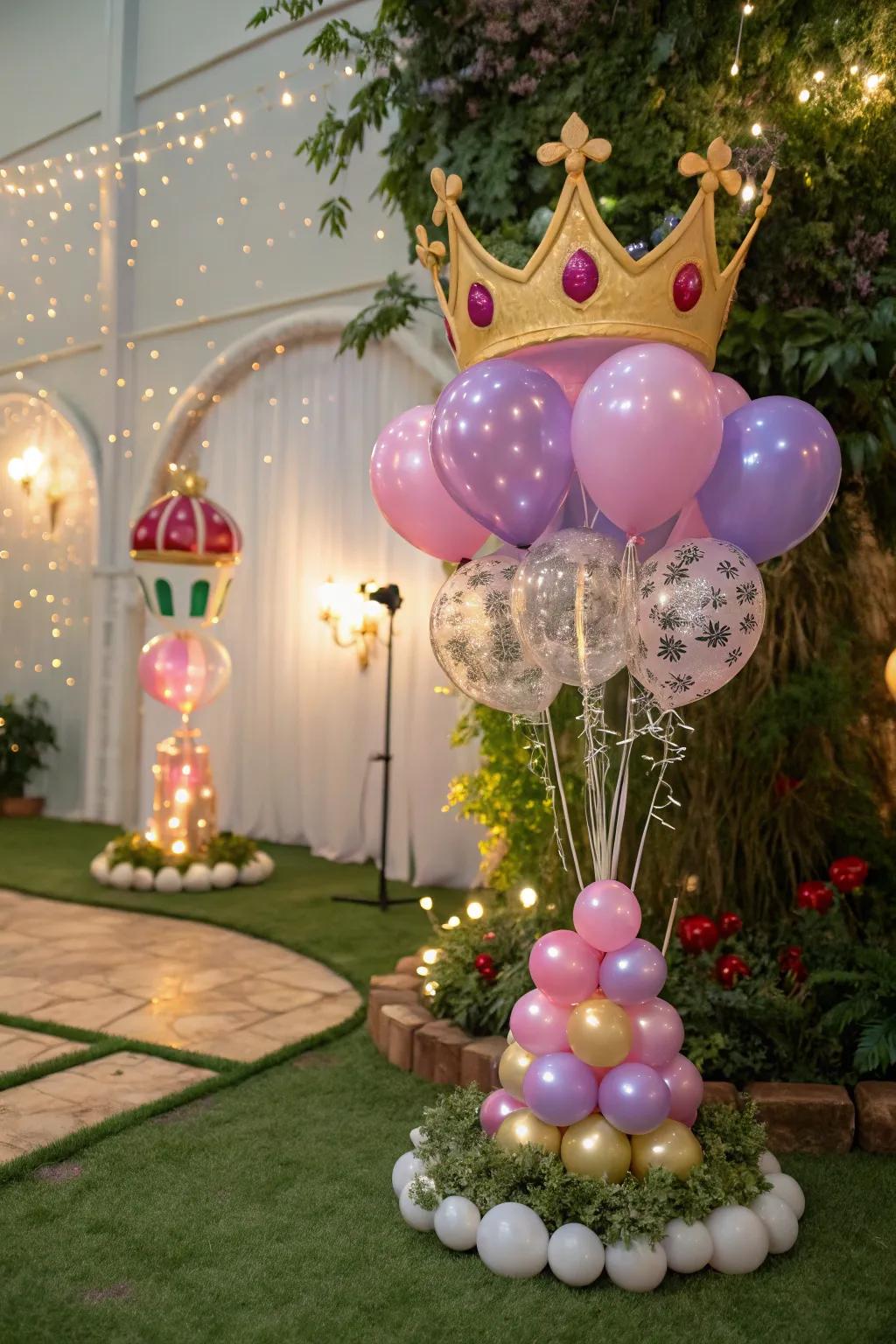 A fable-themed balloon display ideally suited to generate enchanting instances.