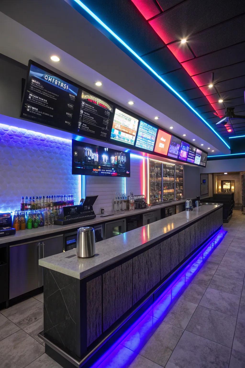 Dive into the future with an advanced bar table.