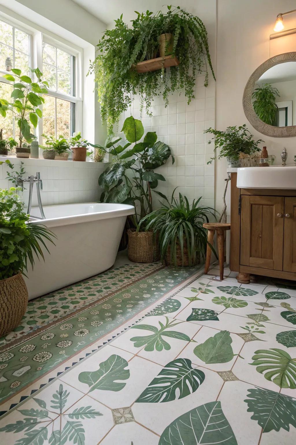 Nature-inspired <strong><em>plastic-based floors</em></strong> develops a serene and calming restroom environment.” loading=”lazy” class=”pimg”>
	</picture><figcaption>Nature-inspired <strong><em>plastic-based floors</em></strong> develops a serene and calming restroom environment.</figcaption></figure>
<p>Get in touch with nature by opting for <strong><em>plastic floors</em></strong> that resemble natural products. A fantastic method to bring the outdoors in without fretting about upkeep.</p>
<h3>Check if these fit your needs:</h3>
<ul class=