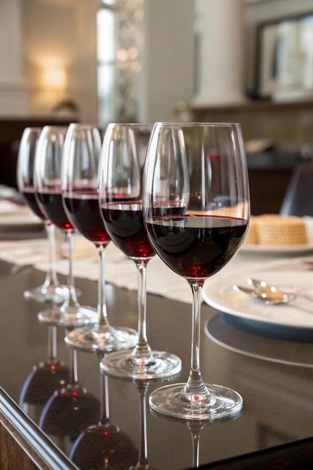 Elegant wine goblets make every occasion feel extraordinary.