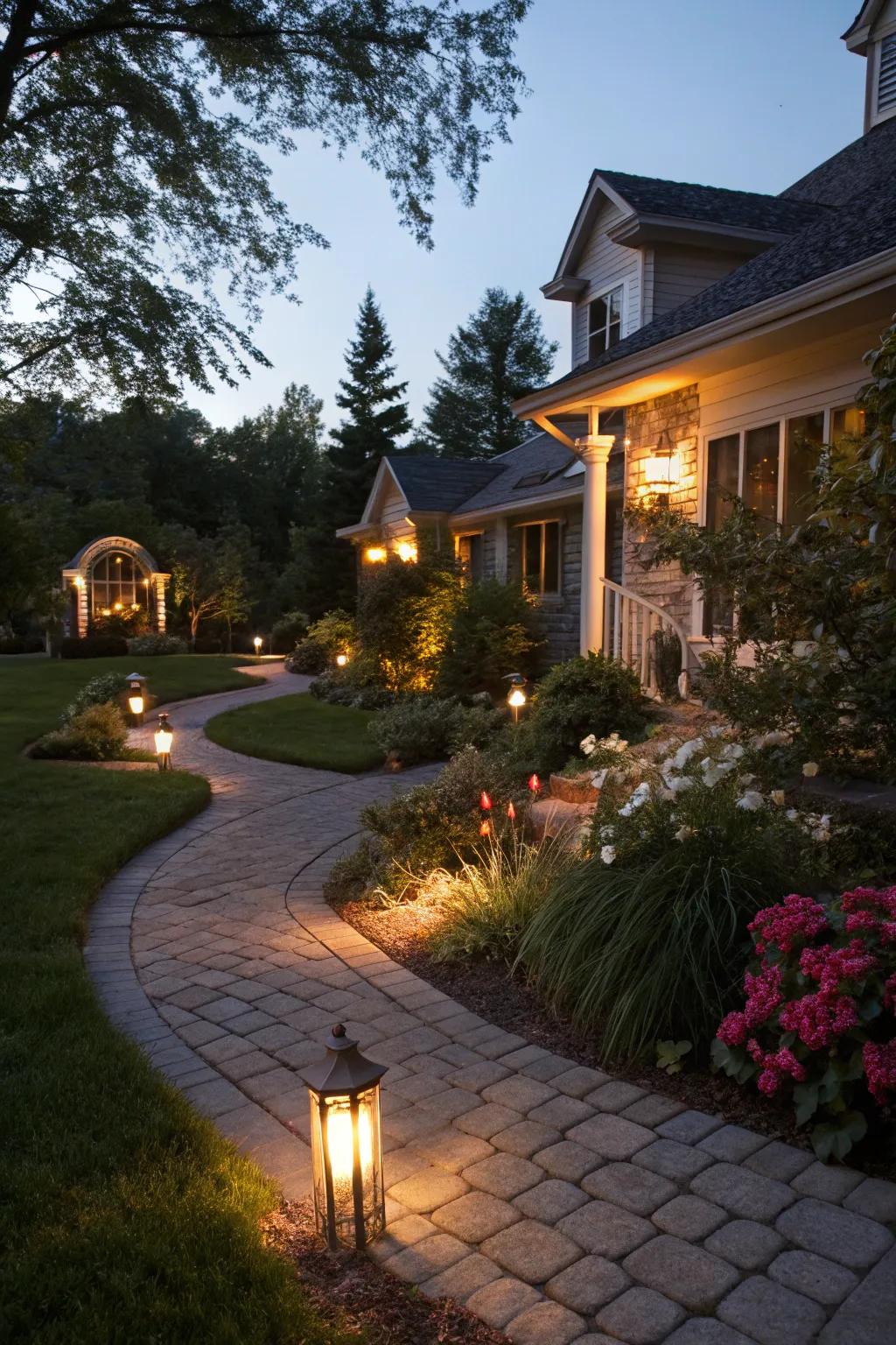 Outdoor lighting enhances the enchantment of your garden evenings.