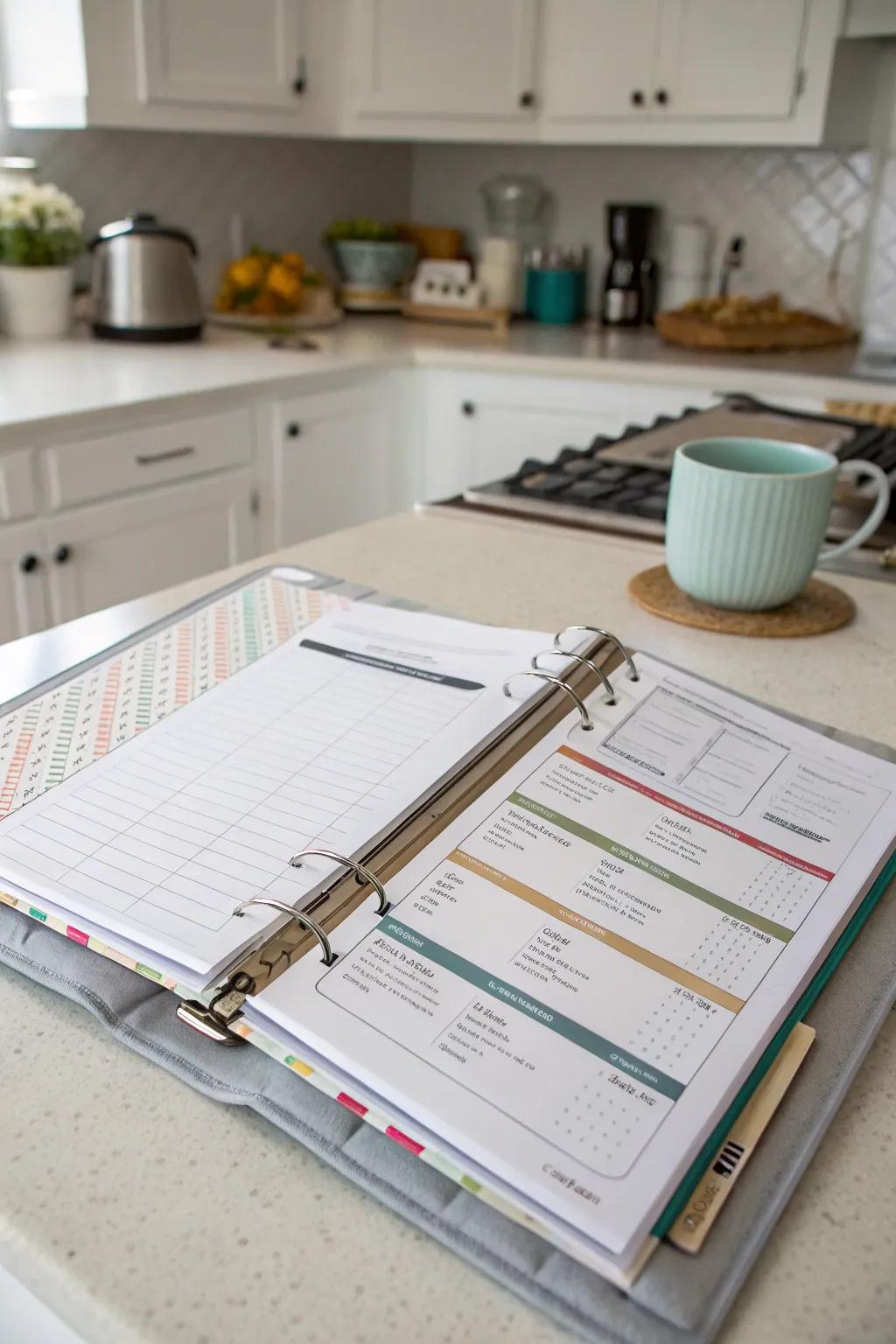 A household binder designed for complete home management.