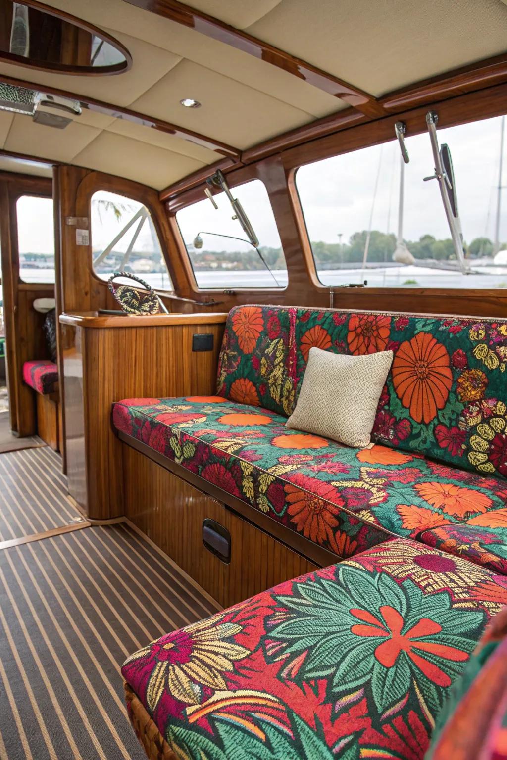 Construct a captivating area through dynamic designs and weaves that capture attention.