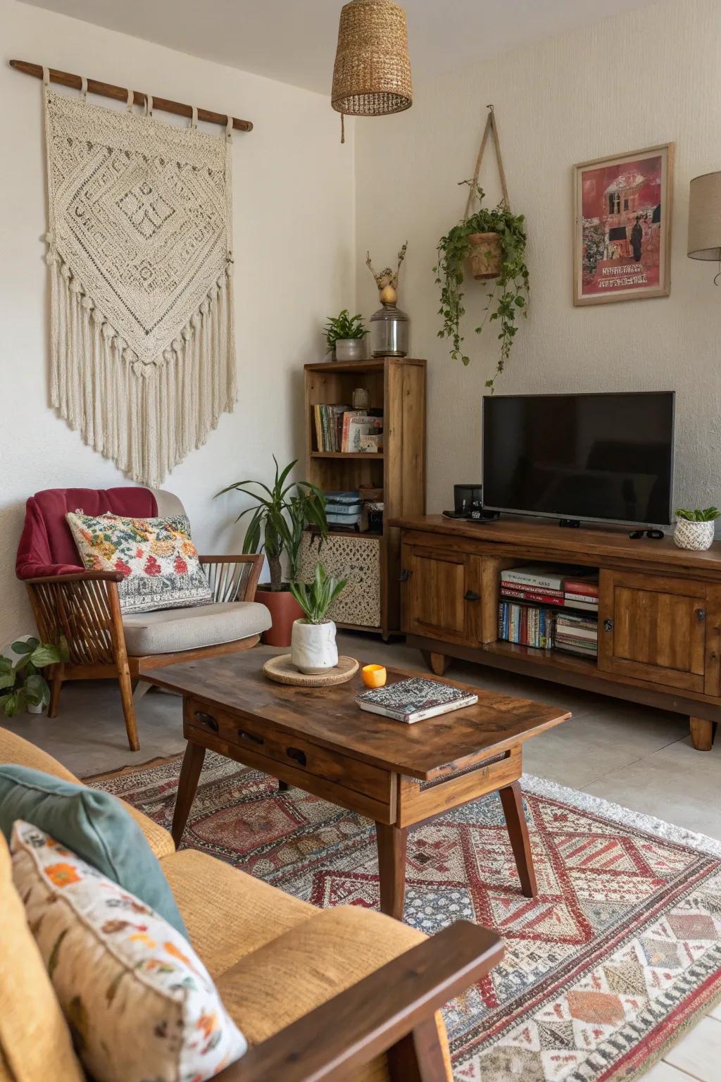 Homemade and recycling can add unique character to your living area.